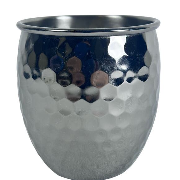 Moscow Mule Stainless Steel Mug Gunmetal Gray Chrome Handle-Excellent! - Picture 4 of 7